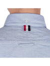 Oxford Grosgrain Placket Cotton Long Sleeve Shirt Light Blue - THOM BROWNE - BALAAN 10