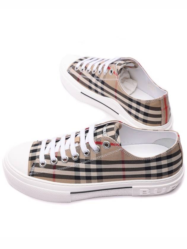 Vintage Check Cotton Sneakers Archive Beige - BURBERRY - BALAAN 7