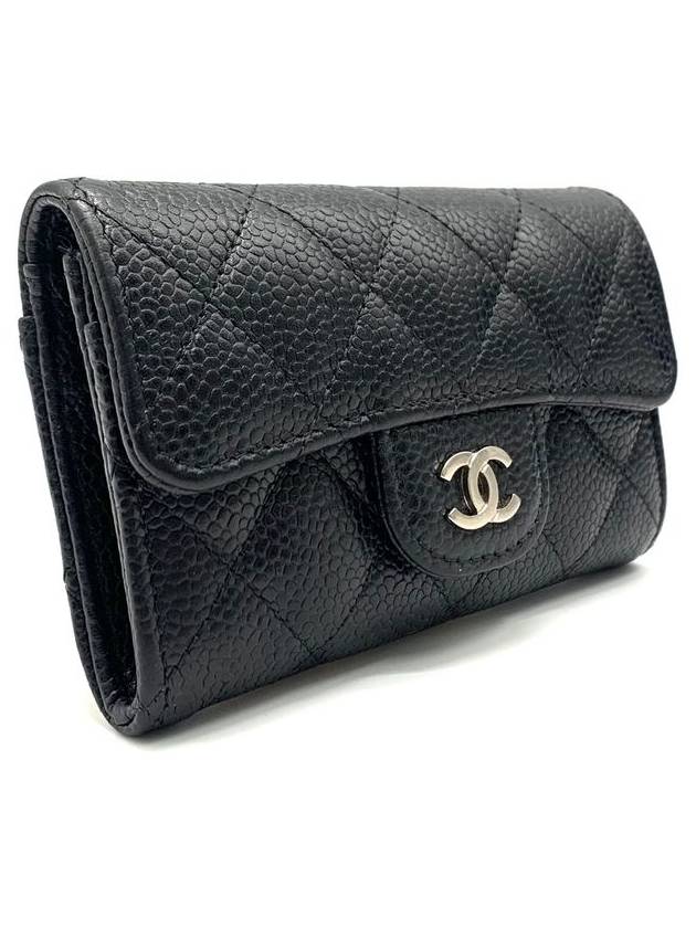 Classic caviar flap card wallet - CHANEL - BALAAN 4