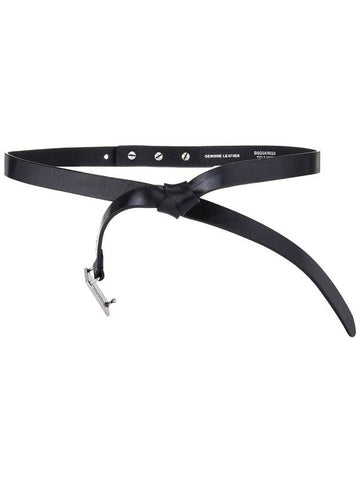 Knot detail leather belt - DSQUARED2 - BALAAN 1