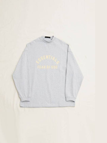 (FEAR OF GOD) Heavy Jersey Longsleeve T-shirt - 125SP242016F Light Heather Grey - FEAR OF GOD - BALAAN 1