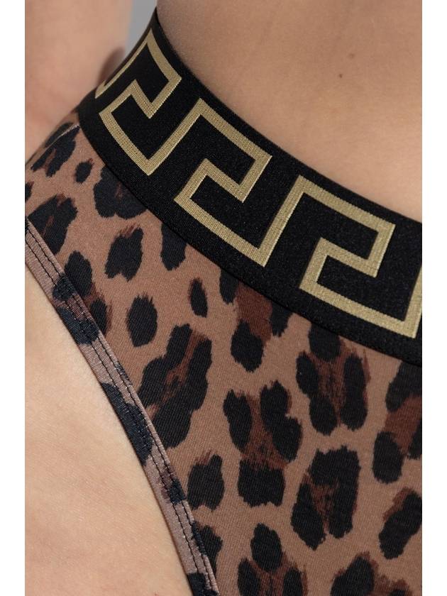 Versace Animal Print Briefs, Women's, Brown - VERSACE - BALAAN 4