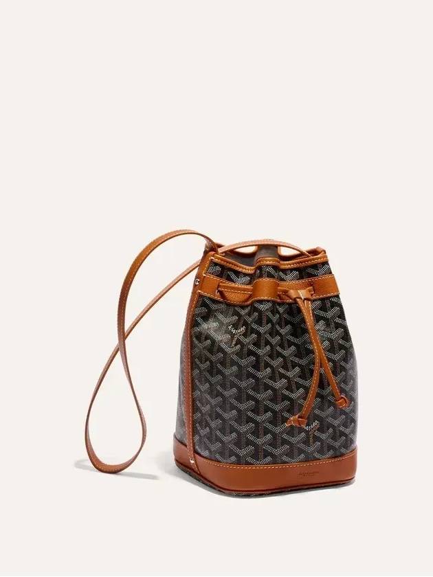 Petit Flo Bucket Bag Black Brown - GOYARD - BALAAN.