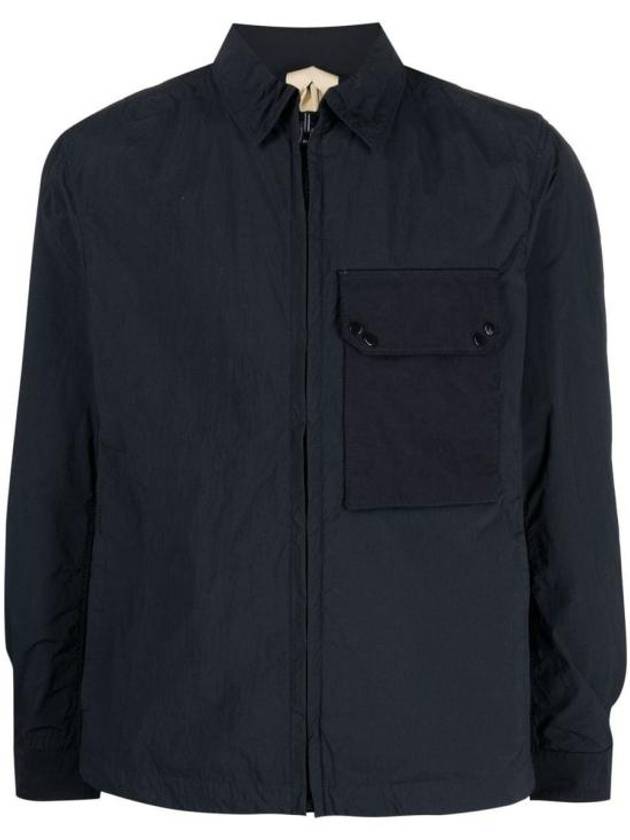 Pocket Zip-Up Mid Layer Jacket Navy - TEN C - BALAAN 1