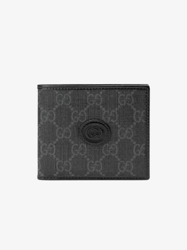 GG Supreme Interlocking G Halfwallet Black - GUCCI - BALAAN 2