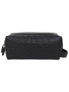 Salvatore Men's Leather Beauty Case Black - SALVATORE FERRAGAMO - BALAAN 2