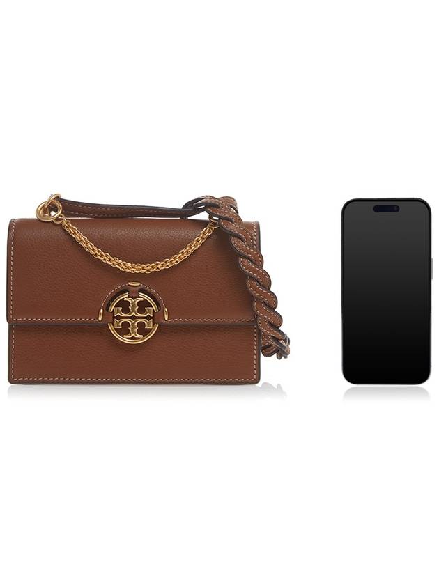 Miller Chain Tote Mini Bag Brown - TORY BURCH - BALAAN 7