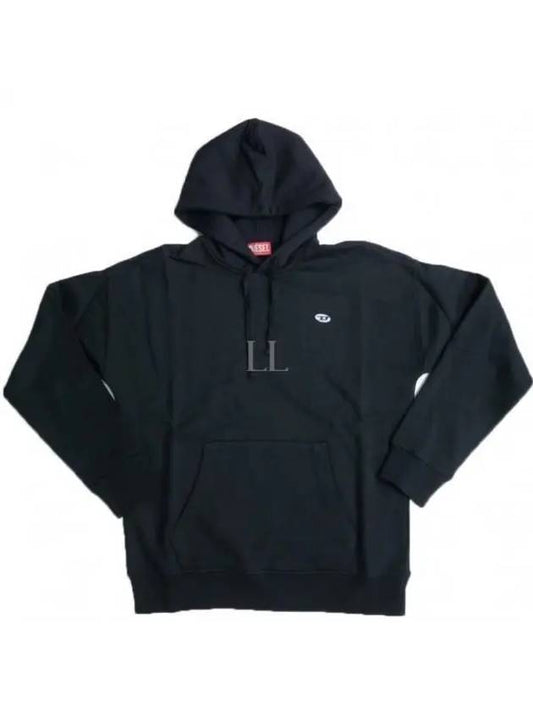 S Rob Doval PJ Oval D Patch Hoodie Black - DIESEL - BALAAN 2