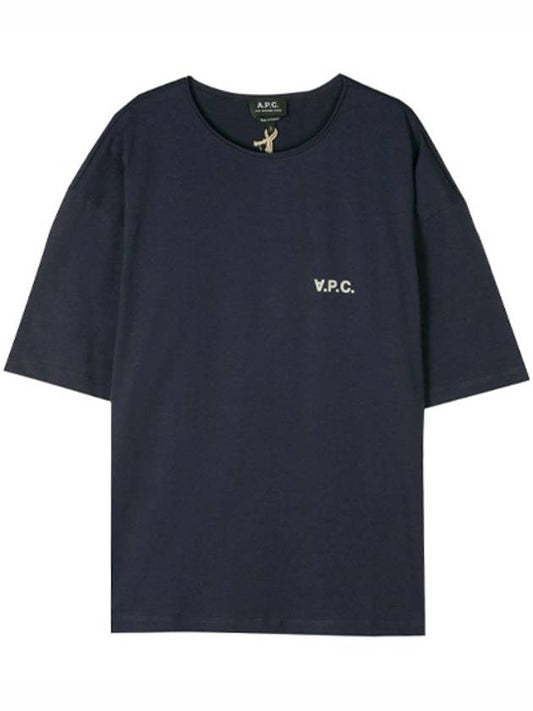 Jeremy Logo Short Sleeve T-shirt Dark Navy - A.P.C. - BALAAN 2