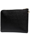 RWB Strap Medium Folio Clutch Black - THOM BROWNE - BALAAN 3