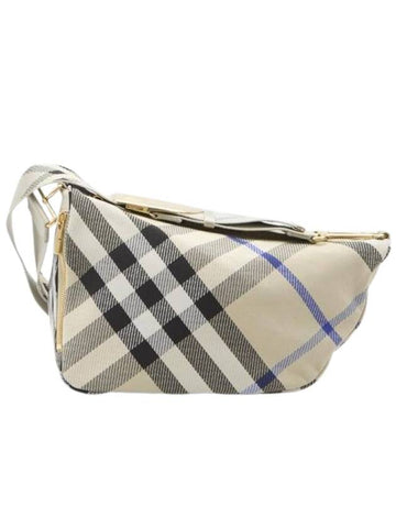 Shield Check Medium Cross Bag Beige - BURBERRY - BALAAN 1