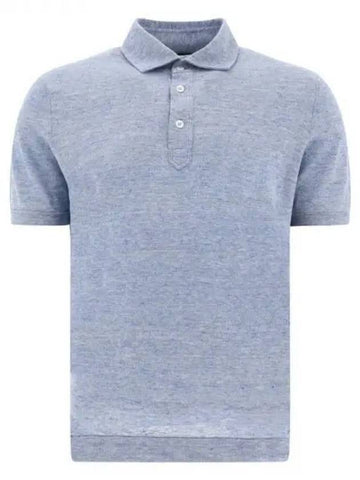 Linen blend polo shirt 270650 - BRUNELLO CUCINELLI - BALAAN 1