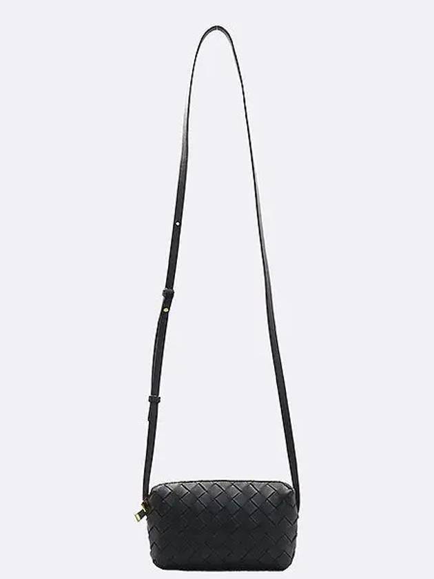 609407 Black Intrecciato Mini Cross Bag - BOTTEGA VENETA - BALAAN 4