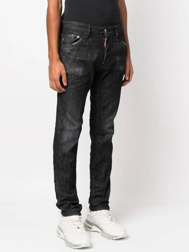 Cool Guy Logo Patch Jeans Black - DSQUARED2 - BALAAN 4