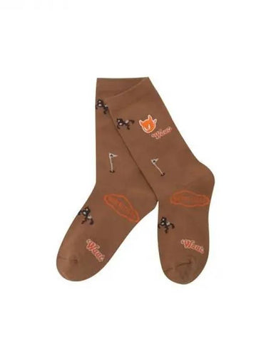 Golf Women s Pattern SocksWGLCX24614LBR Domestic Product GQ0Z24072626994 - WAAC - BALAAN 1