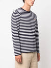 Fox Head Patch Regular Marin Long Sleeve T Shirt Navy Stripes - MAISON KITSUNE - BALAAN 5