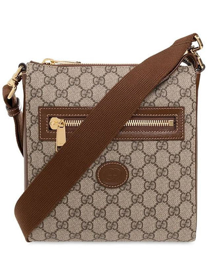 GG Superme Canvas Messenger Bag Beige Ebony - GUCCI - BALAAN 2