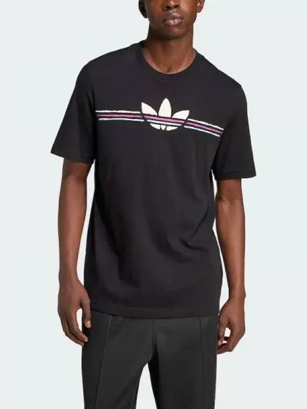 80s Graphic Logo Cotton Short Sleeve T-Shirt Black - ADIDAS - BALAAN 2