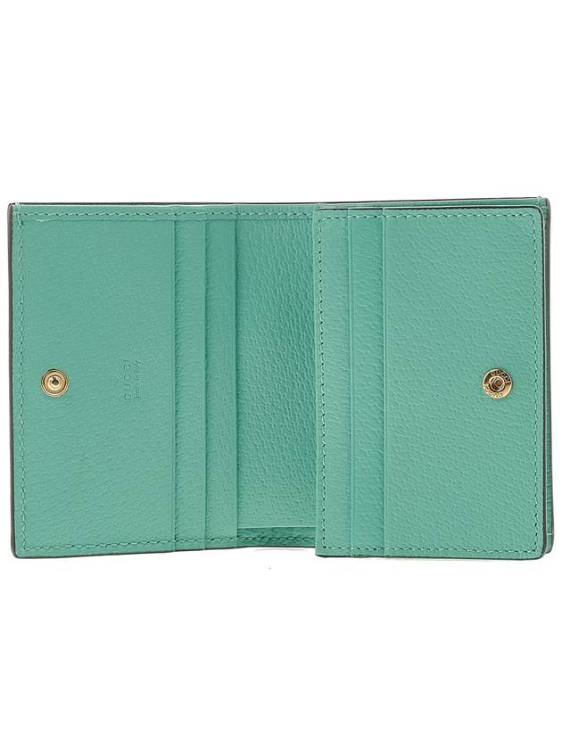 GUCCI Women's Ophidia Jumbo GG Card Wallet Green 523155 UKMBG 9549 - GUCCI - BALAAN