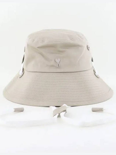 De Coeur String Bucket Hat Light Beige - AMI - BALAAN 2