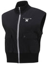 WOMEN WOOVEN MIXED KNIT VESTBK - ANEWGOLF - BALAAN 3