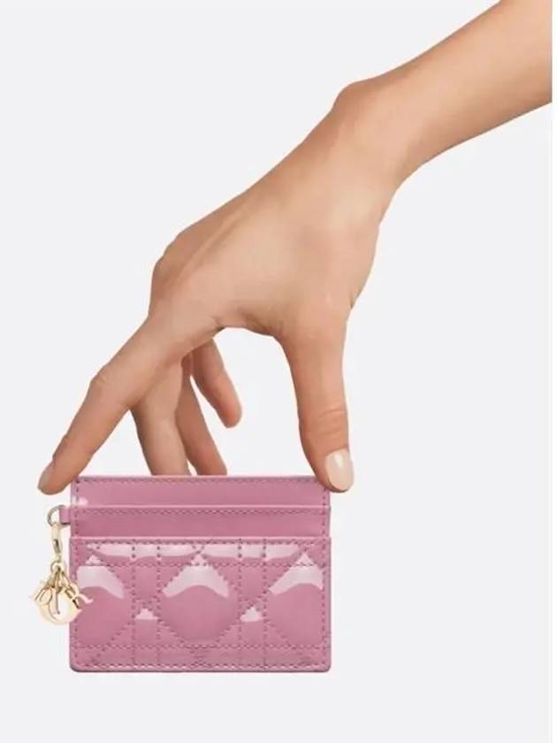 Lady Freesia 5 Slot Card Wallet Pink - DIOR - BALAAN 4