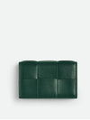 Intrecciato Flap Card Wallet Emerald Green - BOTTEGA VENETA - BALAAN 4