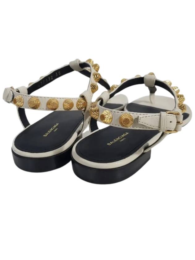 Stud Strap Sandals White - BALENCIAGA - BALAAN 4