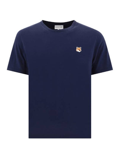 Fox Head Patch Classic Short Sleeve T-Shirt Ink Blue - MAISON KITSUNE - BALAAN 2