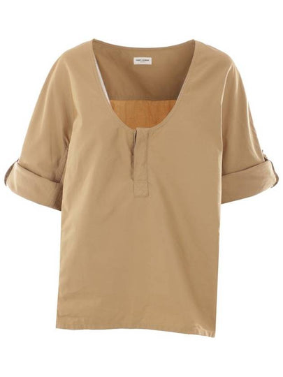 Shirt 547735 790080 Y7I17 2495 Beige - SAINT LAURENT - BALAAN 2