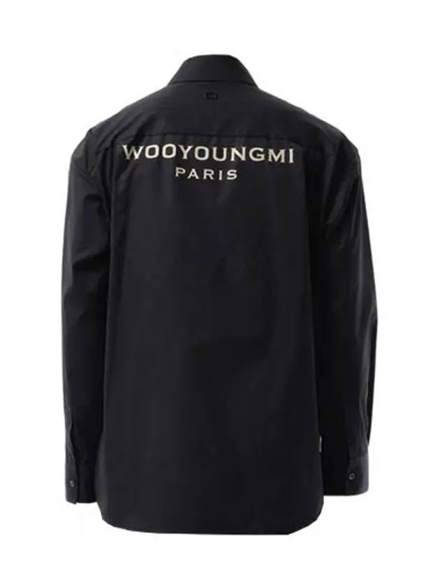 Back logo cotton long sleeve shirt navy - WOOYOUNGMI - BALAAN 3