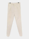 Men's Cotton And Linen Gabardine Pants SEMI DI LINO Beige - BRUNELLO CUCINELLI - BALAAN 4