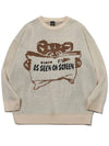 Teddy Book Pullover Sweatshirt Cream - CPGN STUDIO - BALAAN 3