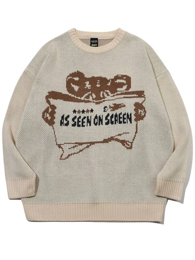 Teddy Book Pullover Sweatshirt Cream - CPGN STUDIO - BALAAN 3