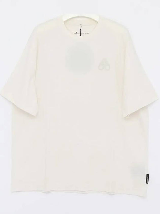 Logo Cotton Short Sleeve T-Shirt White - MOOSE KNUCKLES - BALAAN 2