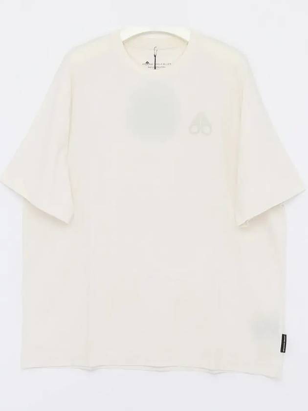 Logo Cotton Short Sleeve T-Shirt White - MOOSE KNUCKLES - BALAAN 4