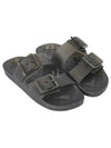 Mallorca Strappy Leather Slippers Black - BALENCIAGA - BALAAN 2