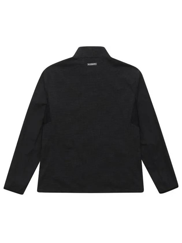 check mesh patch jumper 1172GAGJBLACK - BLACK&WHITE - BALAAN 3