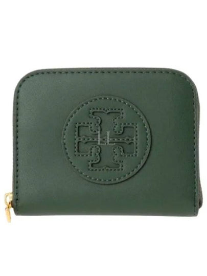 Ella Bio Small Zipper Card Wallet Green - TORY BURCH - BALAAN 2