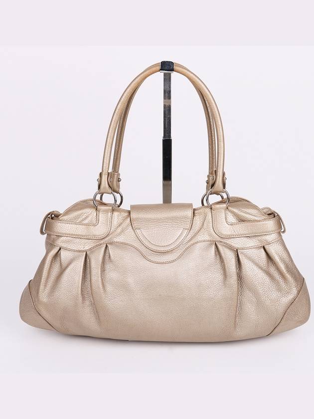 Ferragamo Gancini silver Marisa large shoulder bag - SALVATORE FERRAGAMO - BALAAN 4