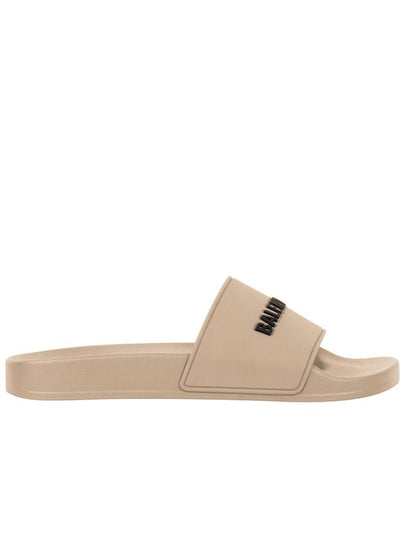 Logo Slides Slippers Beige - BALENCIAGA - BALAAN 2