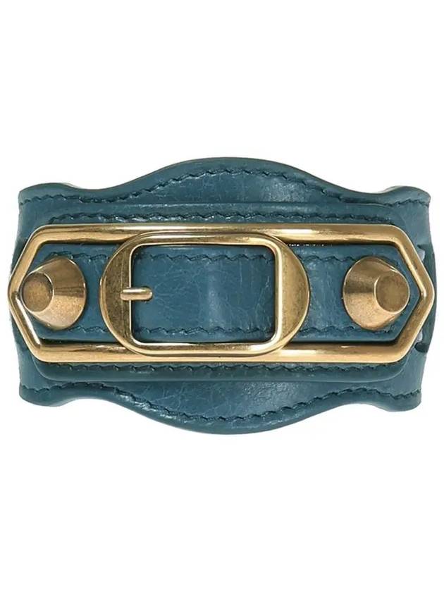 Giant Gold Buckle Bracelet Blue - BALENCIAGA - BALAAN 3