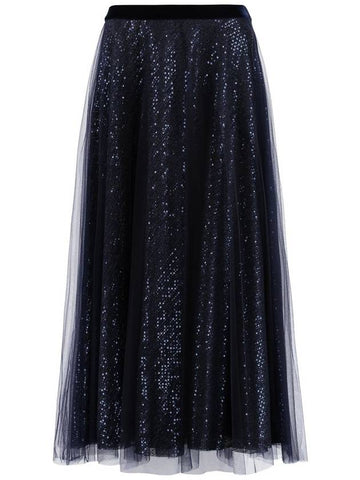 Talbot Runhof Sequined Tulle Skirt - TALBOT RUNHOF - BALAAN 1