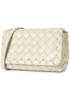 Mini Intrecciato Cross Bag White - BOTTEGA VENETA - BALAAN 3