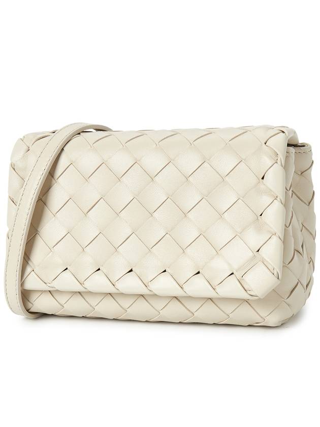 Mini Intrecciato Cross Bag White - BOTTEGA VENETA - BALAAN 3