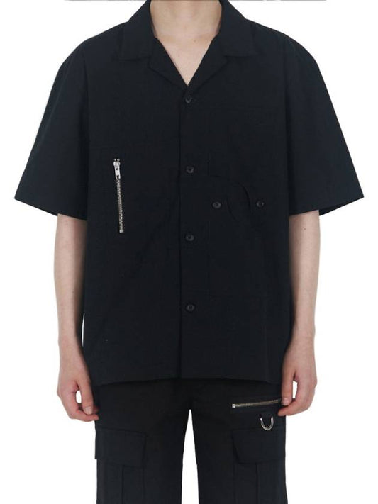 026 Utility Open Collar Shirt Black - CONFEROLANG - BALAAN 1