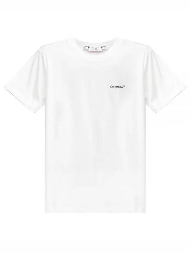 Wave Diag Slim Short Sleeve T Shirt White - OFF WHITE - BALAAN 2