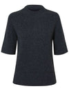 Women's Cashmere Mock Neck Slim Fit Knit Sweater C3KPO65 - CALLAITE - BALAAN 6