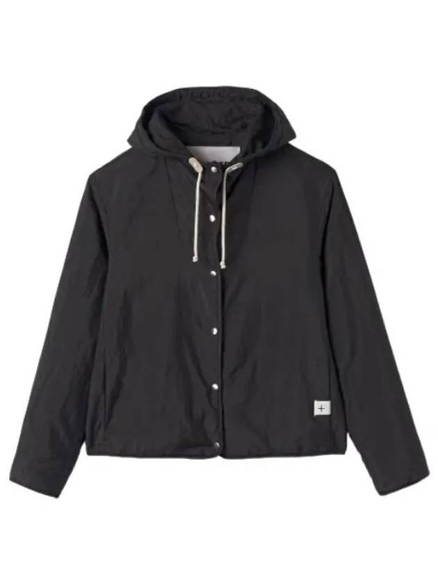 Padded hooded jacket black jumper - JIL SANDER - BALAAN 1