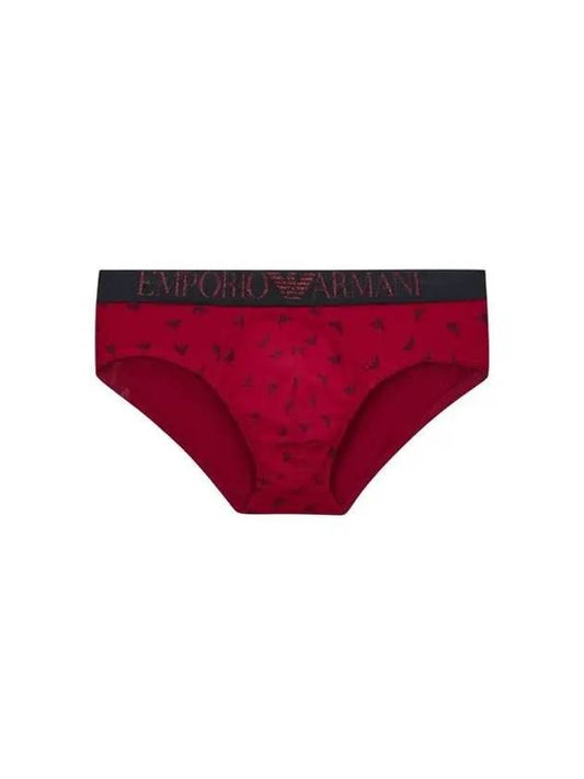 UNDERWEAR Men s Glitter Logo Band Briefs Cherry Red 270435 - EMPORIO ARMANI - BALAAN 1